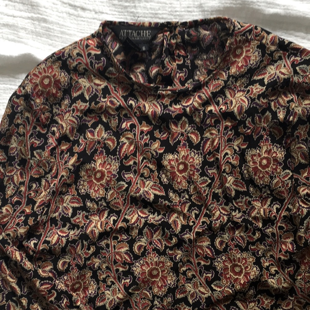 Vintage Attaché by Herman Geist button-back blouse